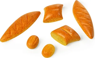 Produktbild von Mini-Brotsortiment Deko-Set, 6-teilig, mit 2 Baguettes, 2 Broten und 2 Brötchen