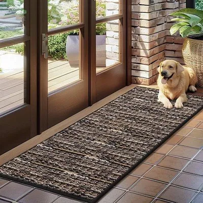Produktbild von Ibenzoa® Schmutzfangmatte aus Polypropylen 50 x 120 cm – waschbar, rutschfest (TPR) & strapazierfähig für Innen- und Außenbereich