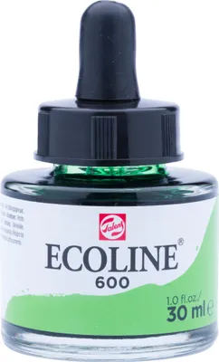 A bottle of liquid watercolor paint with a dropper.