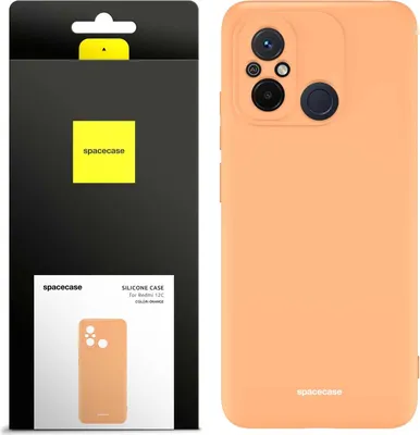 Productafbeelding van Siliconen hoesje voor de Redmi Redmi 12C, kleur: oranje