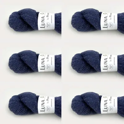 Obrázok produktu pre 6x Luna od Permin – 100 % recyklovaná česná vlna (bez mulesingu a s certifikátom Oeko-Tex) (05 navy)