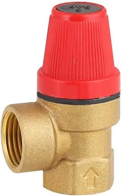 Produktbild von Sicherheitsventil Messing, Druckbegrenzungsventil 1/2 Zoll, 3-6 bar, für Wasser und Öl
