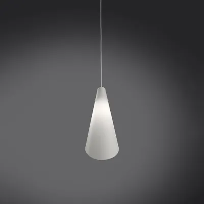 Zdjęcie produktu dla Nowoczesna 1-świecowa lampa wisząca Calle w kolorze białym Polilux wyprodukowana we Włoszech