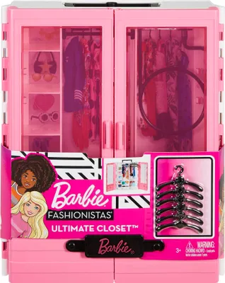 Produktbild von Barbie Fashionistas Kleiderschrank, Barbie Möbel, Barbie Zubehör