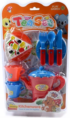 Produktbild von Teeservice Kinder Geschirr Set Kaffeeservice Spielzeugküche Zubehör Picknick Bunt Rollenspiel