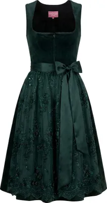 Produktbild von Dirndl Lovira 70cm Länge dunkelgrün 42