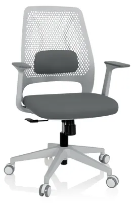 Obrázek produktu pro hjh OFFICE Home Office Kancelářská židle PARFERIO W Kancelářská židle s područkami Látková otočná židle
