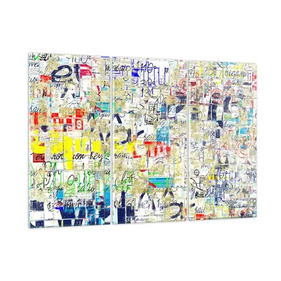 Produktbild von Bilder auf glas - Straße Graffiti Wand Wandmalerei - 105x70cm - Glasbilder - Wandbilder - Kunstdruck - zum Aufhängen bereit - Wanddekoration aus Glas - Glas Bilder - Wandbild auf Glas - GCE105x70-2907