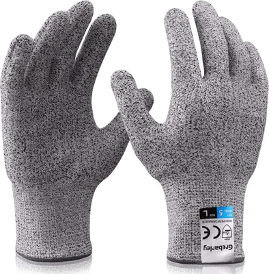 Produktbild von Schnittfeste Küchenhandschuhe der Stufe 5 für eine sichere Lebensmittelzubereitung, geeignet für den Einsatz im Freien und in der Küche