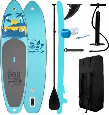 Produktbild von Sup Funwater 335 Cm Aufblasbares Brett Mit Paddel, Pumpe Und Zubehör