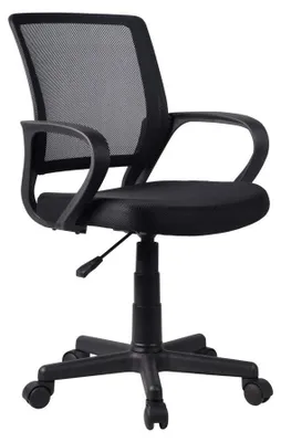 Immagine prodotto di Sedia da ufficio nera con altezza regolabile