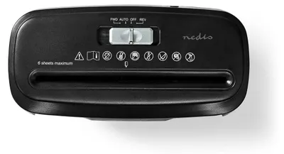 Immagine prodotto di Trituratore | 6x pagine A4 | 10 l | Standard di sicurezza: DIN 2 | 190 W | Nero