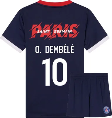 Produktbild von PSG Fußball Trikot Set Dembele - 2025-2026 - Kind - 128