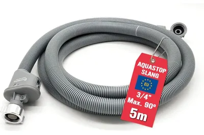 Produktbild von Wasmaschinenschlauch Zulaufschlauch Spülmaschinenschlauch - Wasserstopp - 5 m - 3/4 Zoll Anschluss