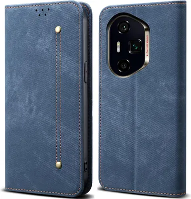 Obrázek produktu pro Pouzdro pro Honor 400, Kožené Peněženkové Pouzdro s Magnetickým Uzavíráním a Stojánkem modré