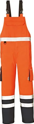Produktbild von 4PROTECT® Warn-Wetterschutz-Latzhose CHICAGO Leuchtorange/Navy M