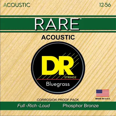 Produktbild von DR Rare Acoustic Phosphor Bronze Bluegrass Saiten 12-56 (RPBG-12/56)
