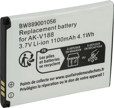 Produktbild von vhbw Akku Ersatz für Emporia AK-V188 für Handy Smartphone Telefon (1100 mAh, 3,7 V, Li-Ion)