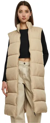 Zdjęcie produktu dla Dámská vesta Urban Classics Ladies Long Puffer Vest wetsand - M