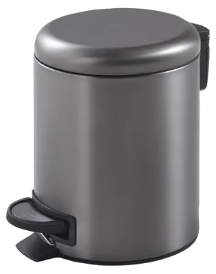 Productafbeelding van Gedy POTTY afvalbak, 3 liter, met zachte sluiting, in gunmetal kleur