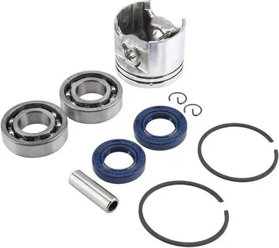 Image de Kit piston et cylindre 37 mm - Kit de joints d'étanchéité pour tige de piston et roulement - Compatible avec la Stihl MS170
