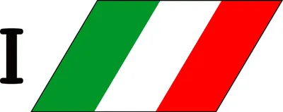 Produktbild von Aufkleber Italien - I 40 x 120 mm Fanartikel