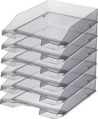 Immagine prodotto di vASSOIO 6 LETTERE CLASSIC A4/C4 GRIGIO-TRS.