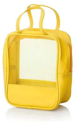 Produktbild von Kosmetiktasche in Gelb, 14,5x9x19,5 cm, Tragbarer Kulturbeutel