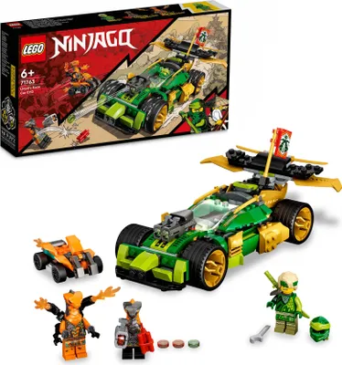 Produktbild von LEGO 71763 NINJAGO Lloyds Rennwagen EVO, Auto-Spielzeug ab 6 Jahren mit Rennauto und Schlangen-Figuren