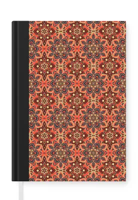 Obrázok produktu pre MuchoWow® Zápisník Denník Rozpočet A5 Mandala - Kvety - Vzor - Retro