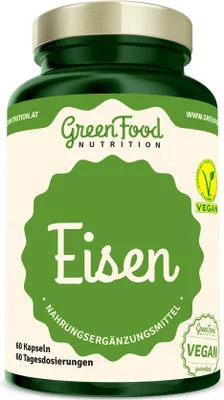 Produktbild von GreenFood Nutrition Eisen 60 Kapseln