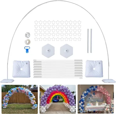 Immagine prodotto di Supporto per arco di palloncini, dimensioni 2,7 x 3 metri, ideale per feste