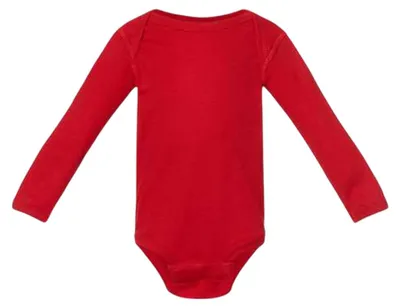 Imagen del producto de Rabbit Skins - Body de manga larga para bebé, modelo LT2716 (6 meses), color rojo