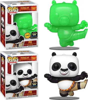 Image de Funko POP ! Movie | Kung Fu Panda - Po n° 1567 | pose de coup de pied sautée | Guerrier Dragon