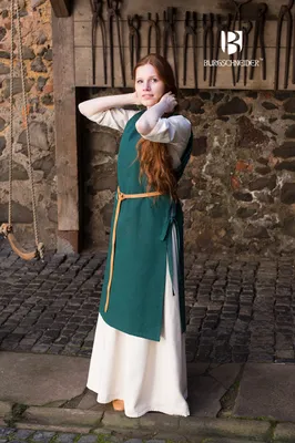 Produktbild von Mittelalter Kleid Typ Überkleid Haithabu Grün XXL