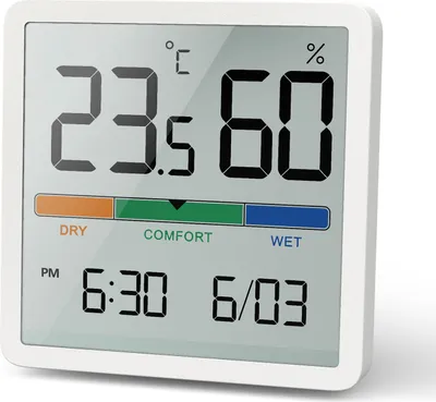 Produktbild von Teploměr Vlhkoměr s ukazatelem času a data Meteostanice Hodiny Datum