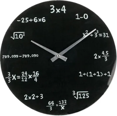 Image de Horloge en verre MATHEMATIC 35 cm