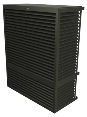 Produktbild von DECOCLIM Aluminium Schutzgehäuse RAL7022 Option XXL, Innenmaße: H 1700 x W 1310 x D 650-800