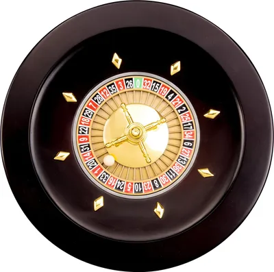 Produktbild von Roulette-Rad aus Holz – Schwarz – 36 cm