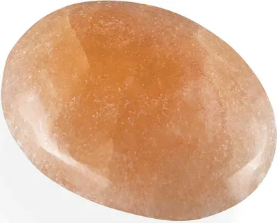 Produktbild von Pfirsich Selenit Palmstein 5,8x4,7cm – Für spirituelle Heilung & Reinigung ideal