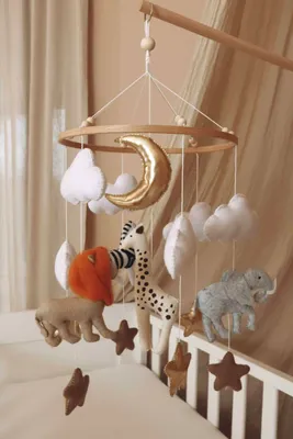 Produktbild von Handgefertigtes baby Mobile Safari