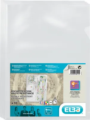 Produktbild von ELBA Sichthüllen transparent DIN A4 aus PVC farblos
