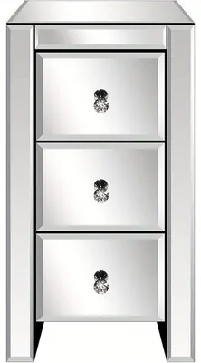 Produktbild von Spiegelnachtschoen – Spiegelnachtschoen – Nachttisch – Aufbewahrungsbox – Kommode – 30 x 30 x 60 cm