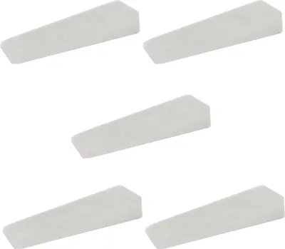 Produktbild von 5x sossai Türkeile aus Hartgummi in Transparent Türstopper Türpuffer Keil Türkeil