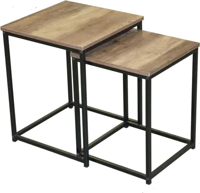 Immagine prodotto di DOCHTMANN Tavolo pieghevole Joya 2 pezzi, impilabile, quadrato 40x40x50cm