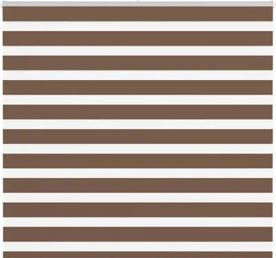 Image de Store zèbre marron 155x100cm largeur du tissu 150,9cm polyester
