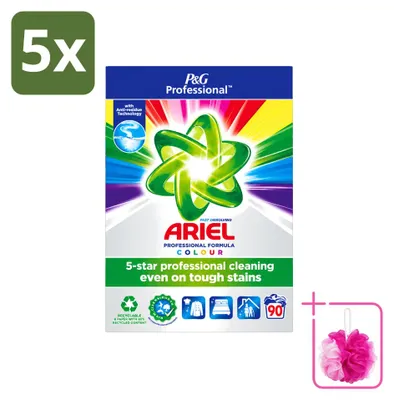 Produktbild von 5 x Ariel Professional Color Waschpulver für Buntwäsche - Sparpackung - 5 Stücke