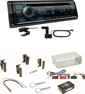 Produktbild von Kenwood KDC-BT760DAB Bluetooth Digitalradio Einbauset für Audi A4 B5 A6 4B C4 A8
