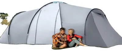 Produktbild von Campingzelt, Ganzjahresdesign, leicht und tragbar, DUNKELGRAU