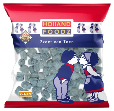 Obrázek produktu pro Holland Foodz De Oosterhoutse Salmiakbrokken 500 g – Salmiak lékořicové bonbóny